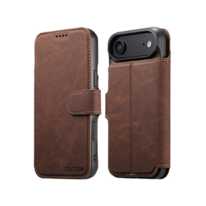 iPhone 17 Air - Suteni® 2-i-1 Læder Cover M. MagSafe - Brun