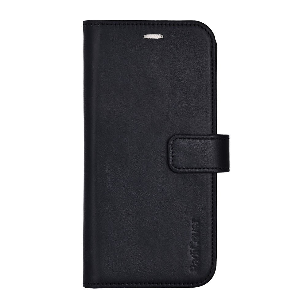 iPhone 17 RadiCover Exclusive 2-in-1 Anti Stråling Læder Flip Case m. Kortholder - MagSafe Kompatibel - Sort iPhone 17 RadiCover Exclusive 2-in-1 Anti Stråling Læder Flip Case m. Kortholder - MagSafe Kompatibel - Sort
