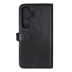 Buffalo Samsung Galaxy S26 2-i-1 Flip Cover - Ægte Læder - MagSafe Kompatibel - Sort