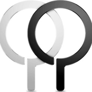 MagSafe Tech-Protect MetalRing universal magnetisk ring - sort/sølv (2 stk.)