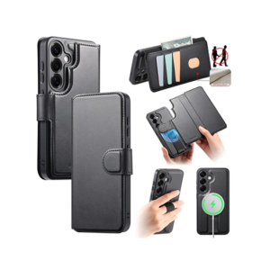 Samsung Galaxy S25 Plus - CaseNeo™ 2-i-1 MagSafe Læder Cover M. Kortholder - Sort