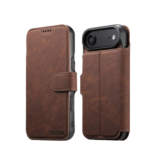 iPhone 17 Air - Suteni® 2-i-1 Læder Cover M. MagSafe - Brun iPhone 17 Air - Suteni® 2-i-1 Læder Cover M. MagSafe - Brun