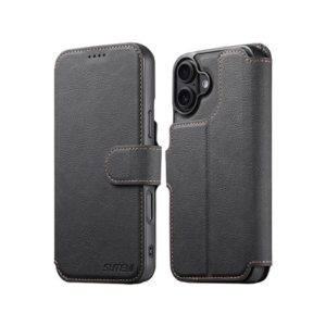 iPhone 17 - Suteni® 2-i-1 Læder Cover M. MagSafe - Sort