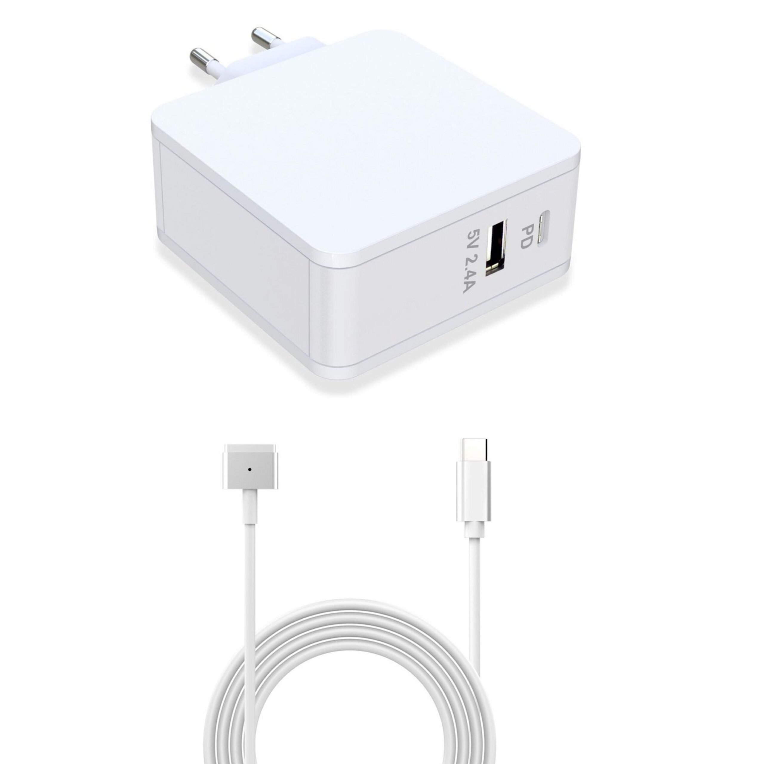 Magsafe 2-oplader med USB-C - 60 W Magsafe 2-oplader med USB-C - 60 W