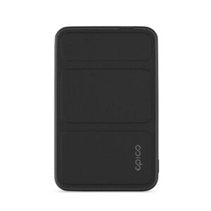 Epico UltraPack Stand Powerbank - 7.000mAh - 15W - 2 x USB-C - MagSafe Kompatibel - Sort